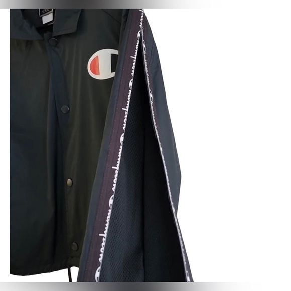 Champion Crop Bottom Full Sleeve Zip Windbreaker Jacket S - Picture 4 of 6
